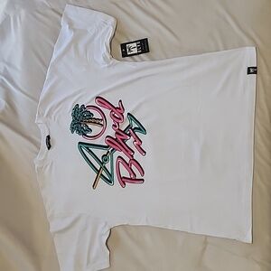 Blvd Supply White Short Sleeve Crewneck Tee - Men's X-Large